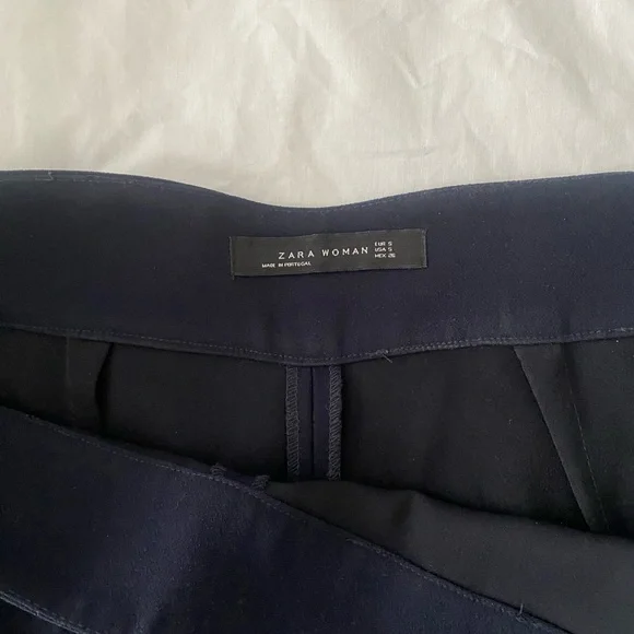Zara Navy blue Wide Leg Pants - Picture 2 of 4